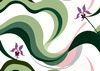 Abstract Floral Symphony Botanical Nature Art Print