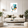 Abstract Geometric Artwork Living Room Demo