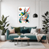 Abstract Geometric Artwork Living Room Demo