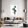 Abstract Geometric Artwork Living Room Demo