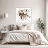 Abstract Geometric Fluidity Bedroom Demo