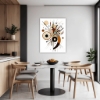 Abstract Geometric Fluidity Dining Room Demo