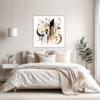 Abstract Geometric Fluidity Bedroom Demo