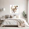 Abstract Geometric Fluidity Bedroom Demo