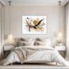 Abstract Geometric Fluidity Bedroom Demo