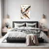 Abstract Geometric Fluidity Bedroom Demo