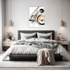 Abstract Geometric Fluidity Bedroom Demo