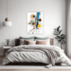Abstract Geometric Fluidity Bedroom Demo