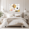 Abstract Geometric Fluidity Bedroom Demo