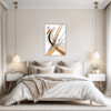Abstract Geometric Fluidity Bedroom Demo