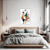 Abstract Geometric Fluidity Bedroom Demo