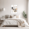 Abstract Geometric Fluidity Bedroom Demo