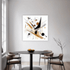 Abstract Geometric Fluidity Dining Room Demo
