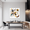 Abstract Geometric Fluidity Dining Room Demo