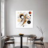 Abstract Geometric Fluidity Dining Room Demo