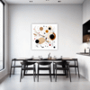Abstract Geometric Fluidity Dining Room Demo