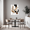 Abstract Geometric Fluidity Dining Room Demo
