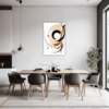 Abstract Geometric Fluidity Dining Room Demo