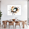 Abstract Geometric Fluidity Dining Room Demo
