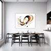 Abstract Geometric Fluidity Dining Room Demo