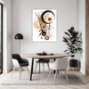 Abstract Geometric Fluidity Dining Room Demo
