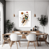Abstract Geometric Fluidity Dining Room Demo