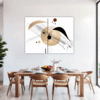 Abstract Geometric Fluidity Dining Room Demo