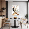 Abstract Geometric Fluidity Dining Room Demo