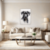 Abstract Great Dane Art Living Room Demo