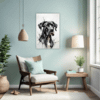 Abstract Great Dane Art Living Room Demo
