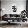 Abstract Great Dane Art Living Room Demo