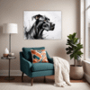 Abstract Great Dane Art Living Room Demo