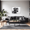 Abstract Great Dane Art Living Room Demo