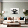 Abstract Great Dane Art Living Room Demo