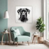 Abstract Great Dane Art Living Room Demo