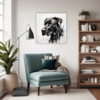 Abstract Great Dane Art Living Room Demo