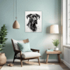 Abstract Great Dane Art Living Room Demo