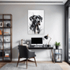 Abstract Great Dane Art Office Demo