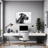 Abstract Great Dane Art Office Demo
