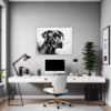 Abstract Great Dane Art Office Demo