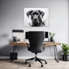Abstract Great Dane Art Office Demo