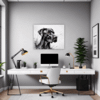 Abstract Great Dane Art Office Demo