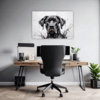 Abstract Great Dane Art Office Demo