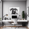 Abstract Great Dane Art Office Demo