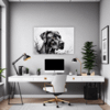 Abstract Great Dane Art Office Demo