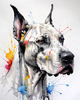 Abstract Sketch of Great Dane Face - Noble and Friendly Pet Art