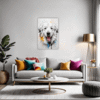 Abstract Great Pyrenees Living Room Demo