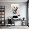 Abstract Labrador Artwork Office Demo