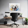 Abstract Labrador Artwork Office Demo