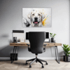 Abstract Labrador Artwork Office Demo